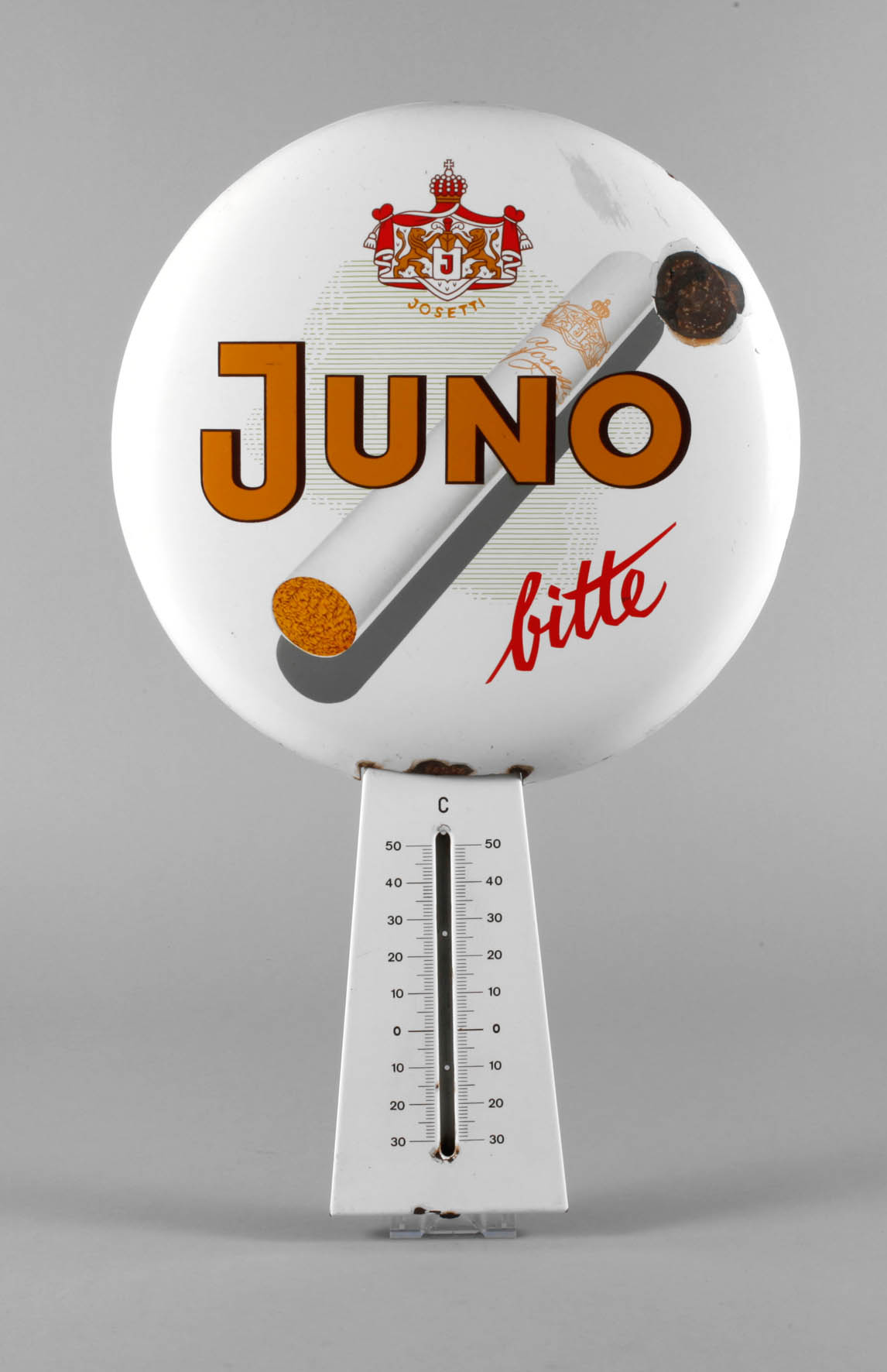 Werbeschild Juno Zigaretten