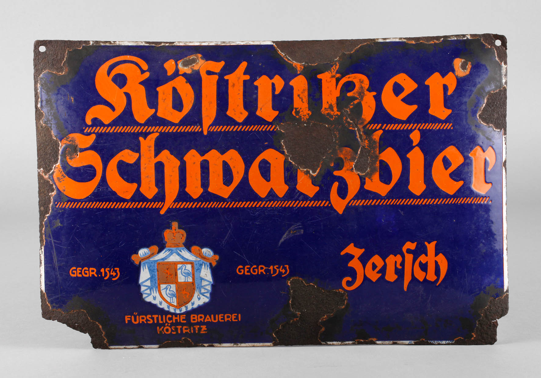 Werbeschild Köstritzer Brauerei