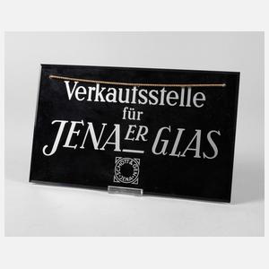 Werbeschild Jenaer Glas