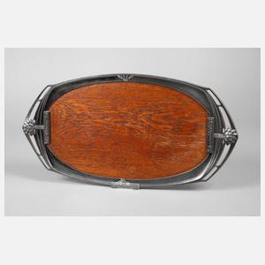 WMF Geislingen Tablett mit Holzeinsatz