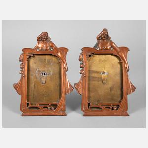 Paar Bilderrahmen mit Mädchenmotiven