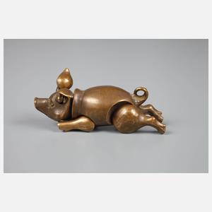 Glücksschwein als Anhänger