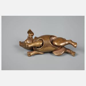 Glücksschwein als Anhänger