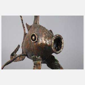 Große Dekorationsplastik Skalar