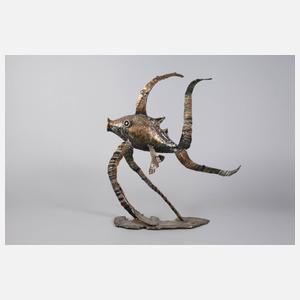 Große Dekorationsplastik Skalar