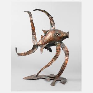 Große Dekorationsplastik Skalar