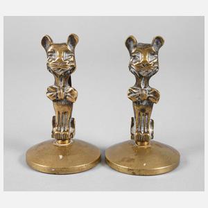 Zwei Platzkartenhalter