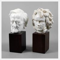 Rosenthal Büsten Wagner und Beethoven111