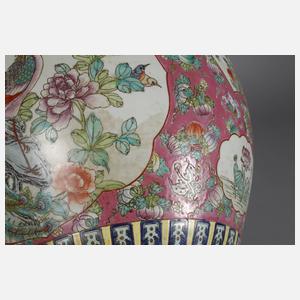 Cachepot Famille Rose