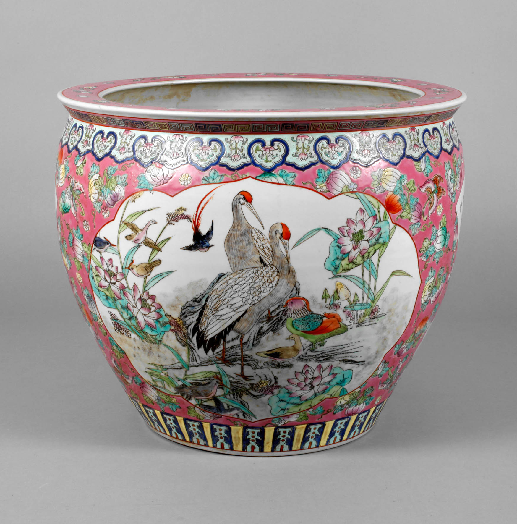 Cachepot Famille Rose