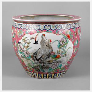 Cachepot Famille Rose