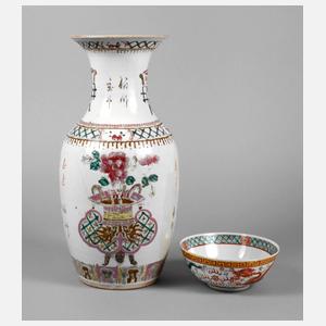 Reisschale und Vase China