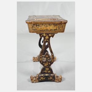 Nähtisch in Lackmalerei