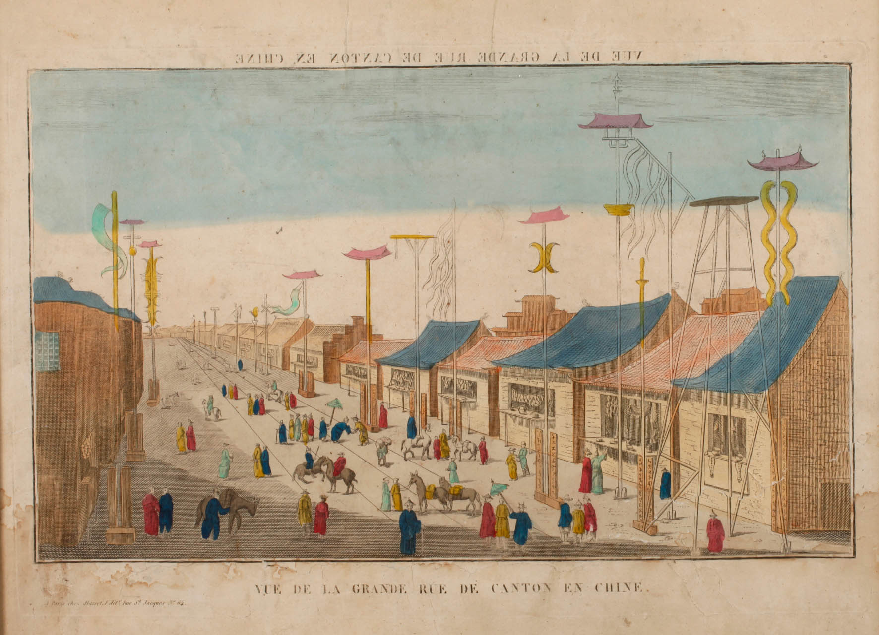 Guckkastenblatt ”Kanton in China”