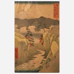 Ando Hiroshige, ”Kai Inume Toge”,
