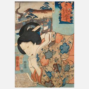 Utagawa Kuniyoshi, Lesende