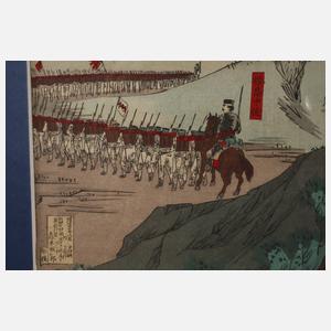 Vier japanische Farbholzschnitte