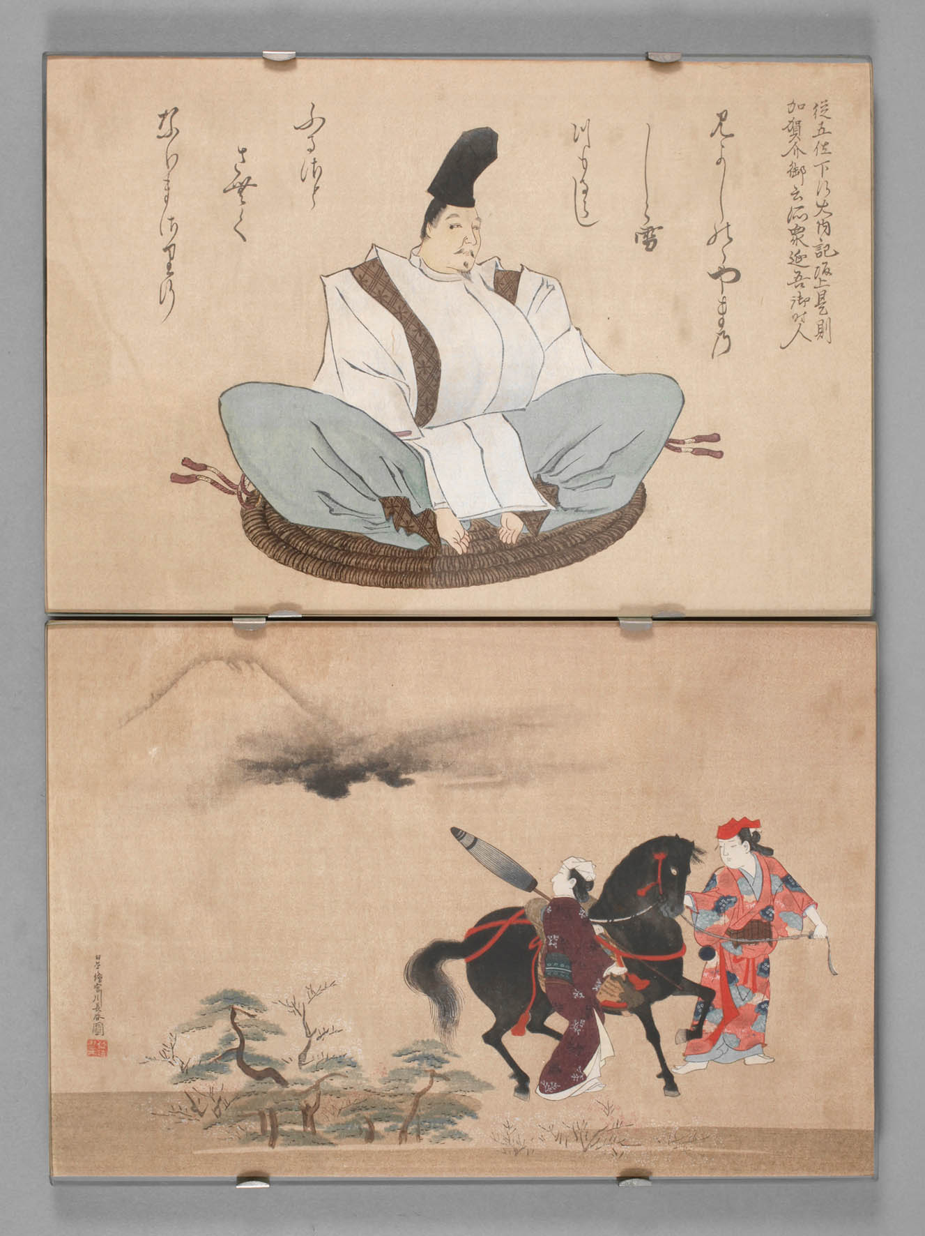 Zwei Farbholzschnitte