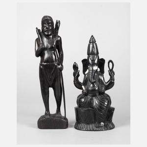 Zwei figürliche Schnitzereien