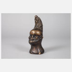 Drei Bronzeplastiken aus dem Nigergebiet