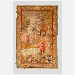 Große Stickerei mit Chinoiserie