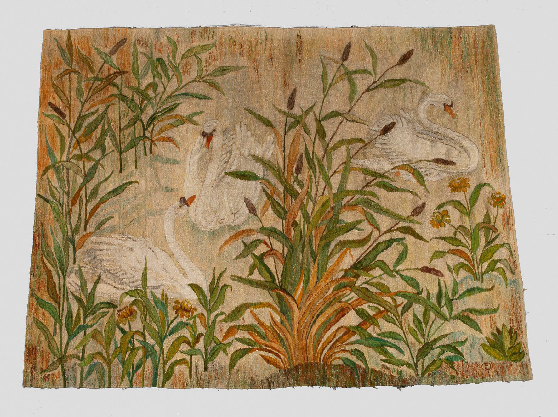 Wandbehang drei Schwäne