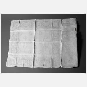 Neun Servietten Hans Christiansen