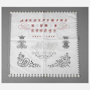 Stickmustertuch 1908