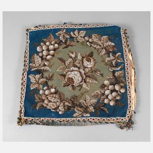 Kissenhülle Perlstickerei