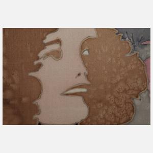 Große Seidenmalerei