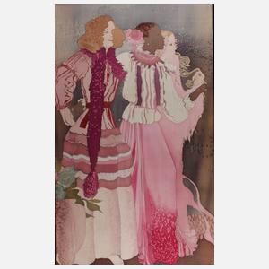 Große Seidenmalerei