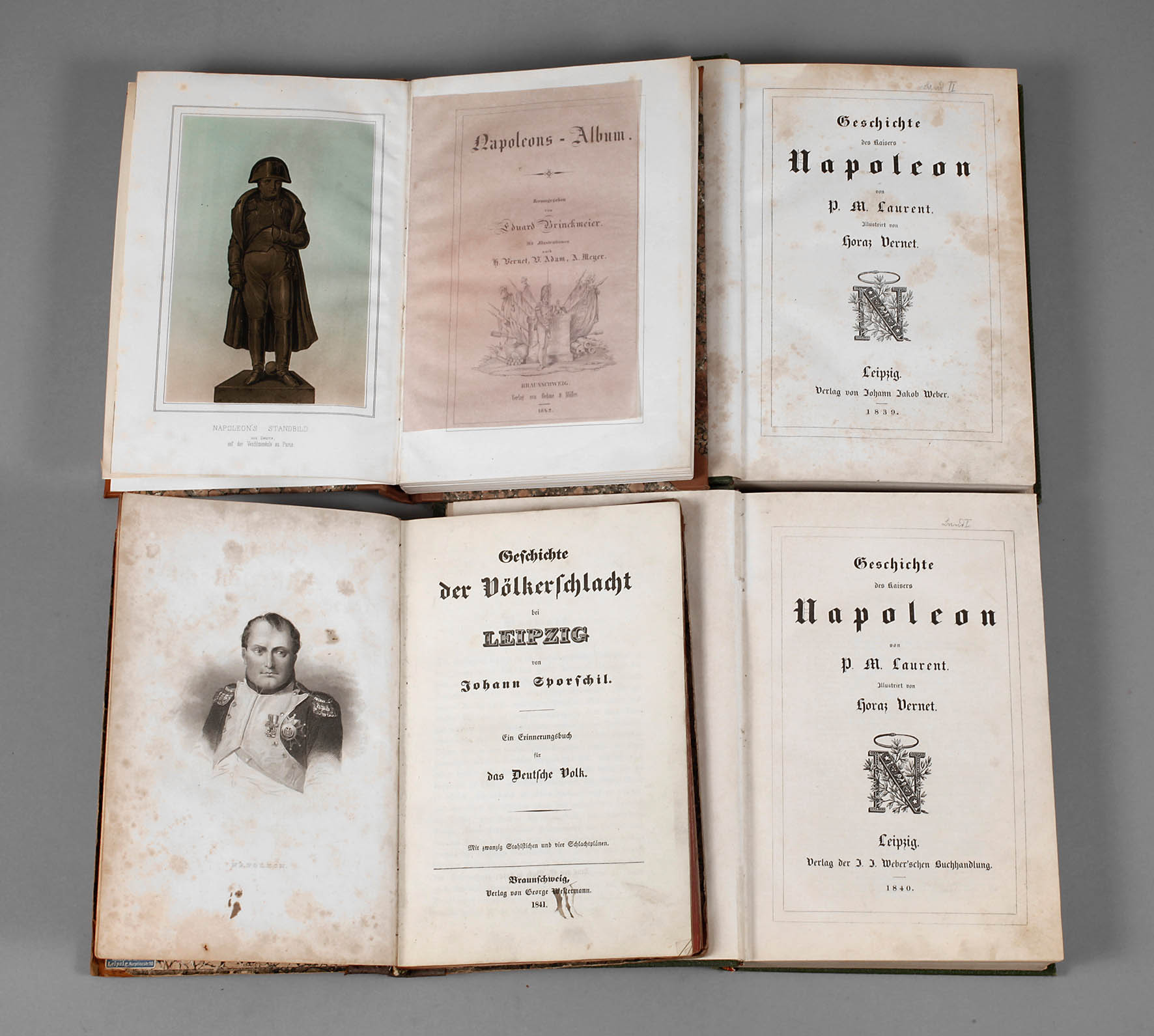 Konvolut Schriften Napoleon um 1840