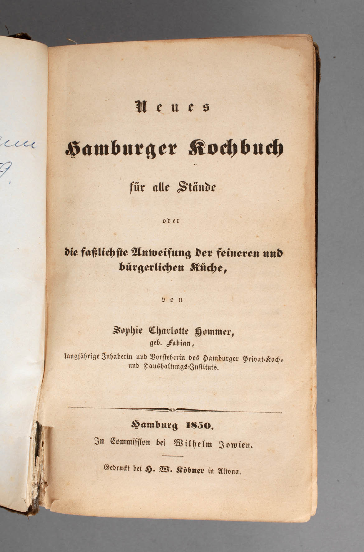 Kochbuch 1850