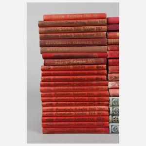 Konvolut Kalender 1877–1929