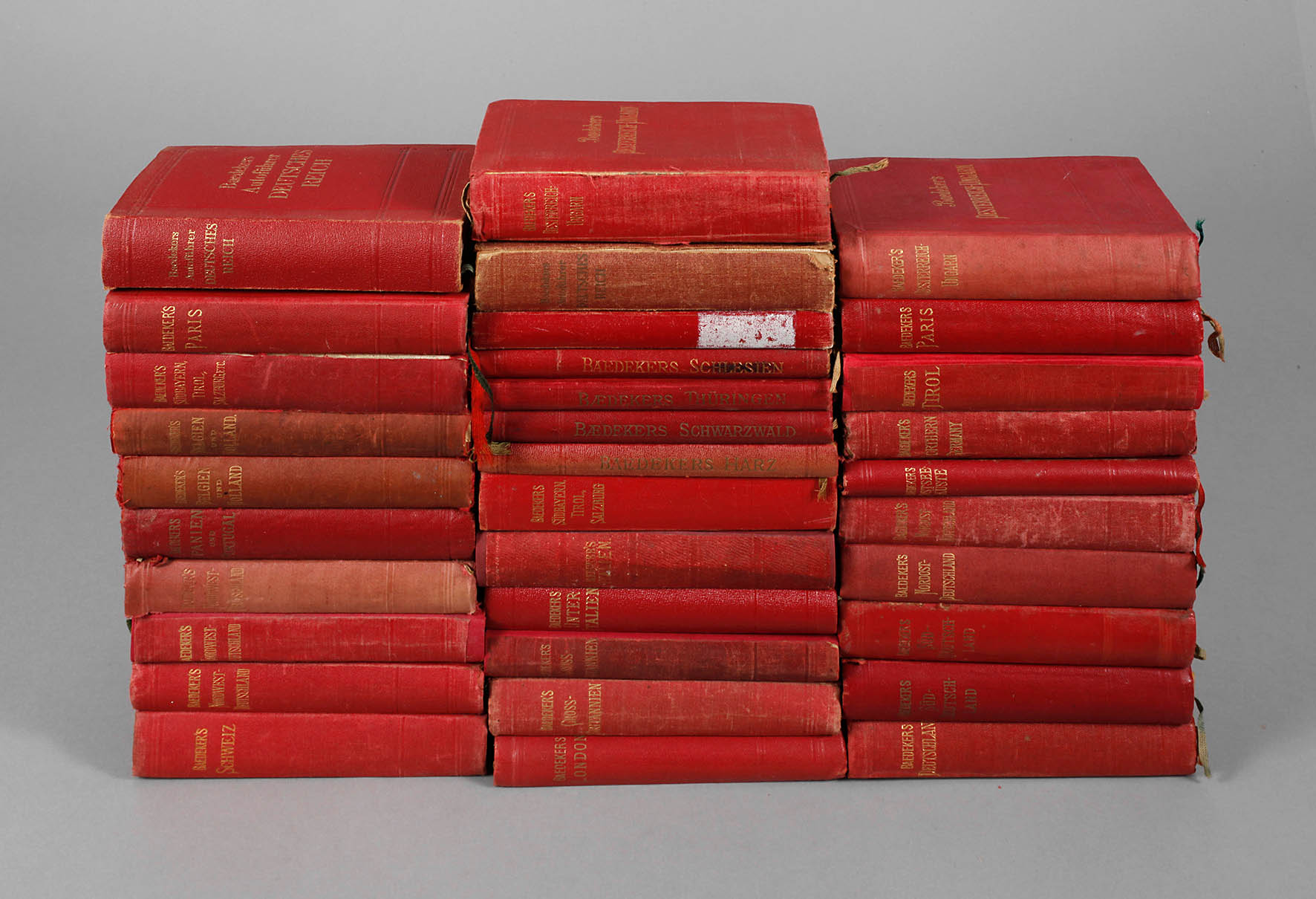 Konvolut Baedecker's Reisehandbücher