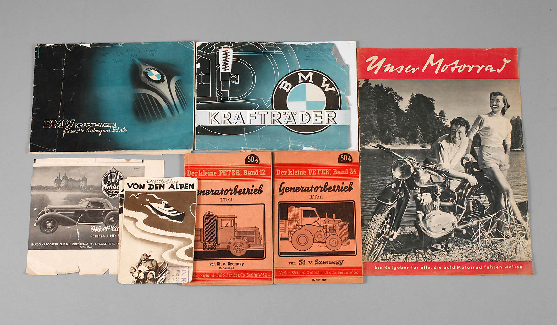 Konvolut KFZ Prospekte und Broschuren