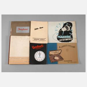 Konvolut Uhrenkataloge