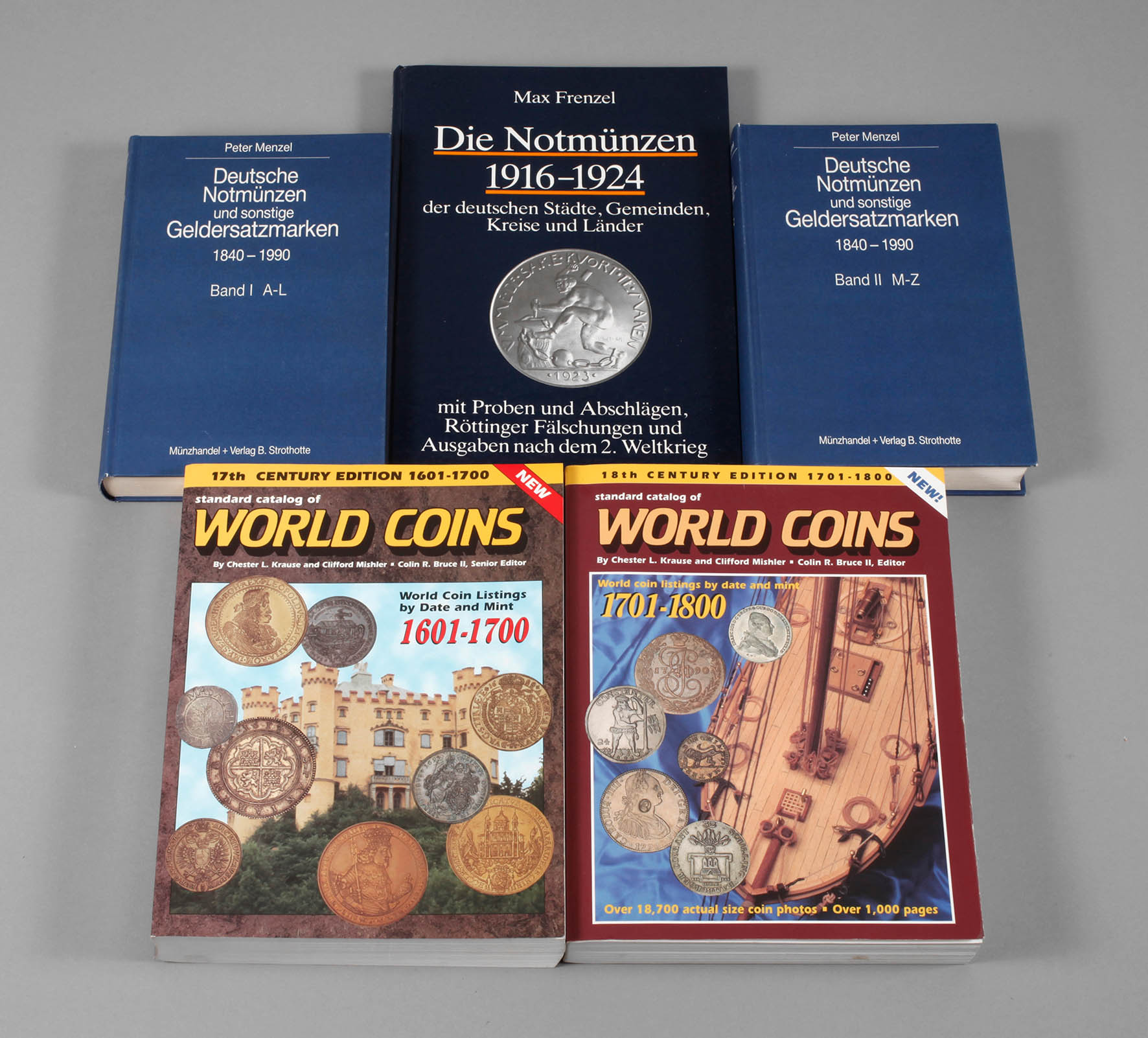 Konvolut Fachliteratur Numismatik: 5 St.