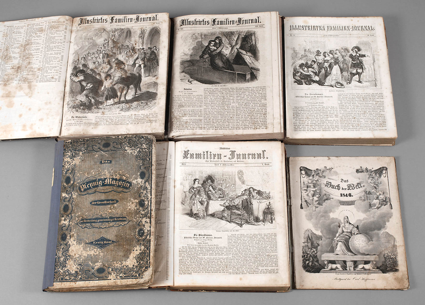 Sammlung Familienzeitschriften um 1850