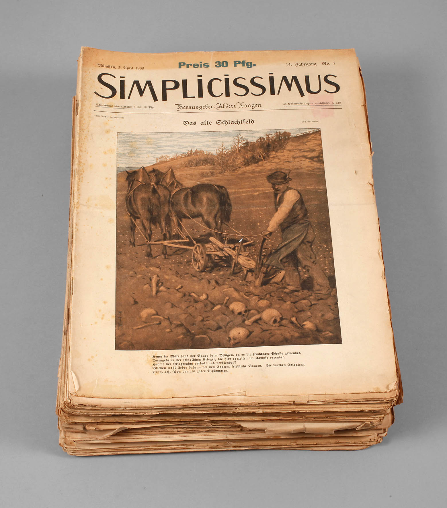 Simplicissimus 1909 bis 1911