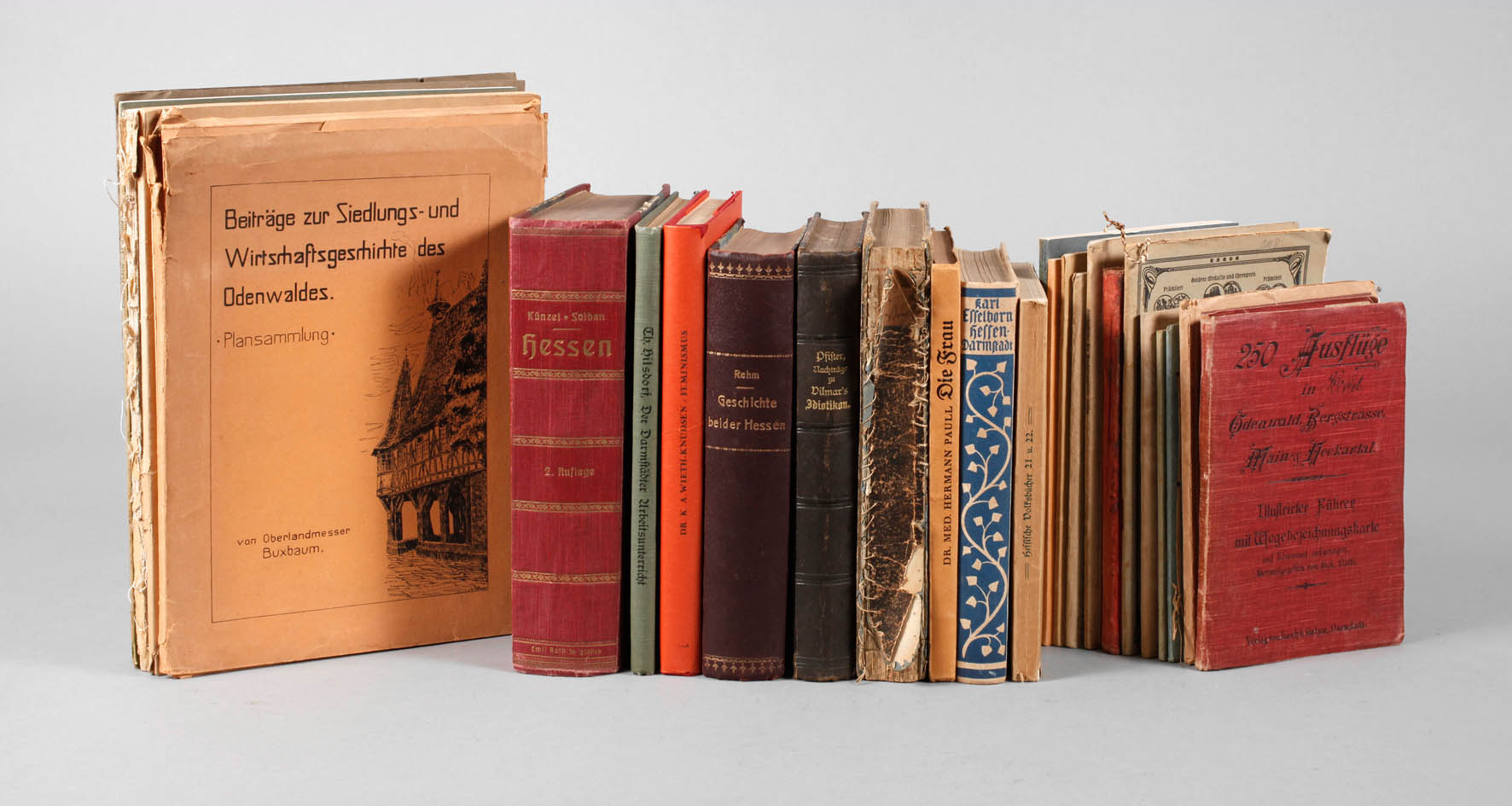 Bücherkonvolut Landeskunde Hessen-Darmstadt