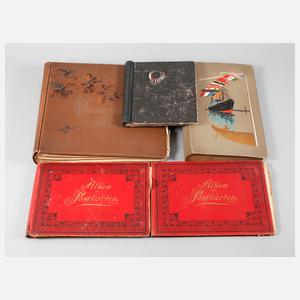 Konvolut Postkartenalben