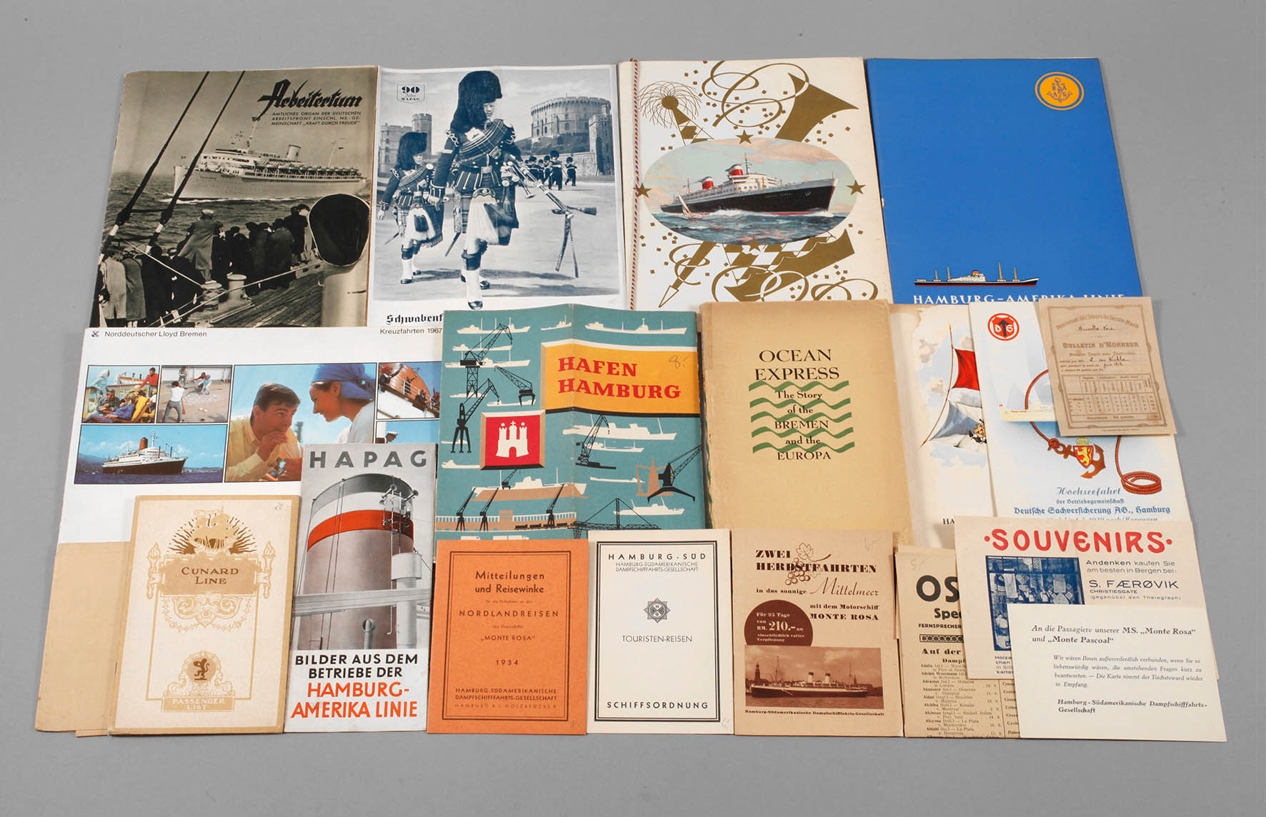 Konvolut Gebrauchspapier Schifffahrt