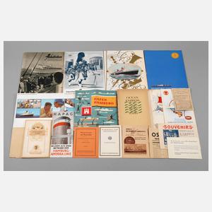 Konvolut Gebrauchspapier Schifffahrt