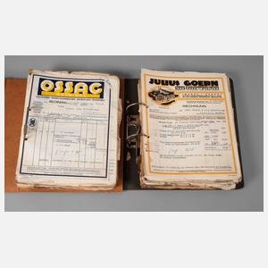 Sammlung Geschäftspapiere