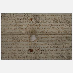 Urkunde England 1722