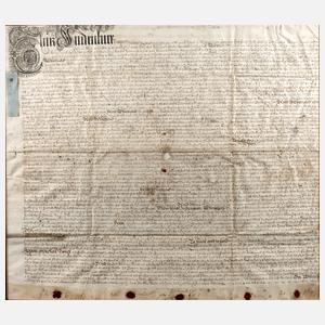 Urkunde England 1722