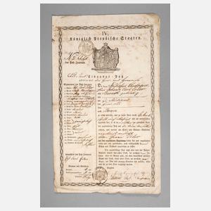 Urkunde Preußen 1824