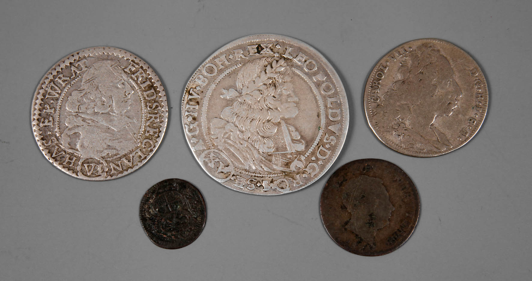 Fünf Kleinmünzen RDR