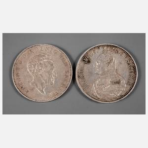 Zwei Münzen Sachsen